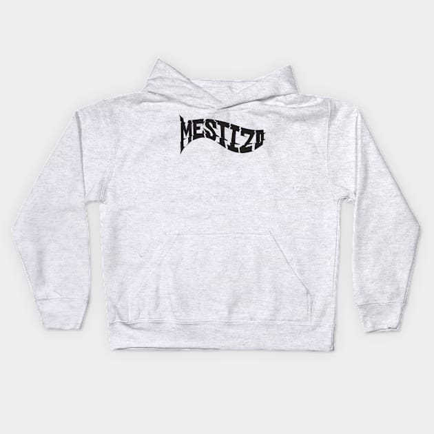 Mestizo Wavy (Black) Kids Hoodie by MestizoOfficial